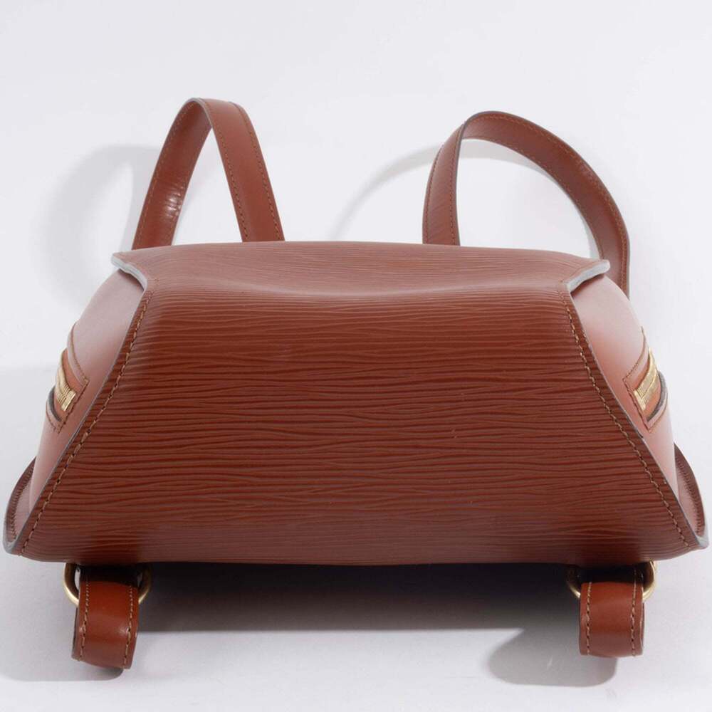 LOUIS VUITTON Brown Leather Backpack - Picture 9 of 16